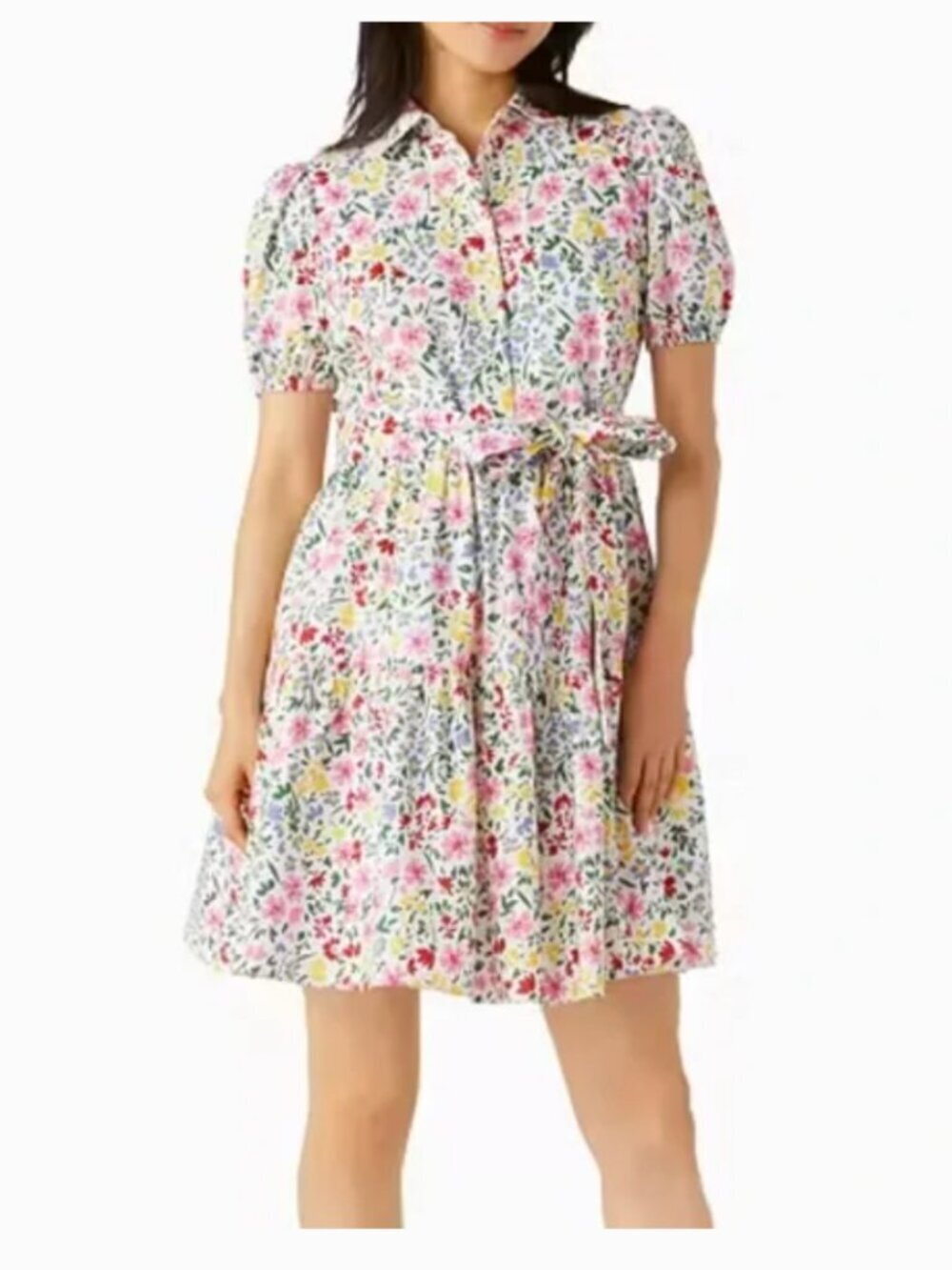 NWOT Kate Spade New York Shoreside floral mini shirtdress Sz S